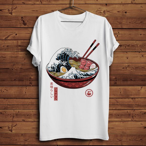 

japan vintage style great ramen wave funny t shirt men summer new white casual homme cool streetwear tshirt