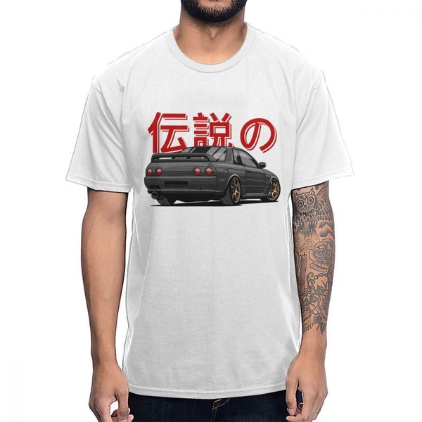 

classic sportscar skyline r32 black gtr t shirt men's quality cotton picture print tee shirt