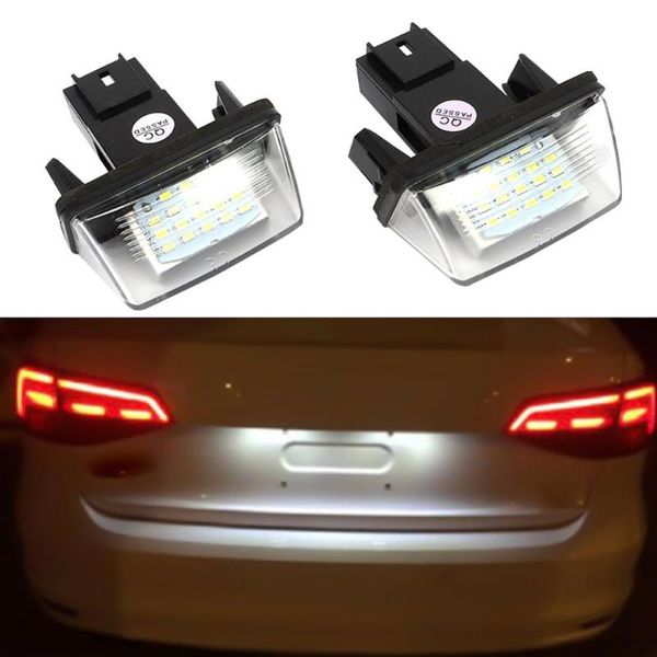 

2pcs 18 led license plate lights lamp for 206 207 307 308 406 c3/c4/c5/c6