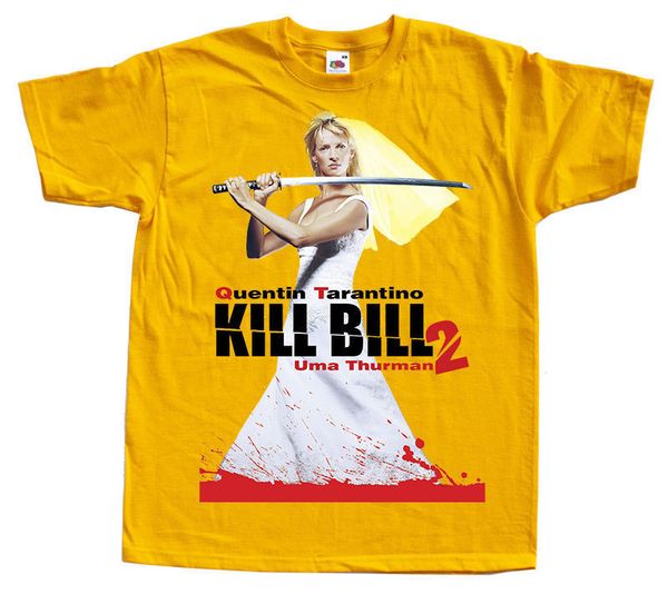 

kill bill v7 uma thurman t shirt yellow all sizes s to 4xl