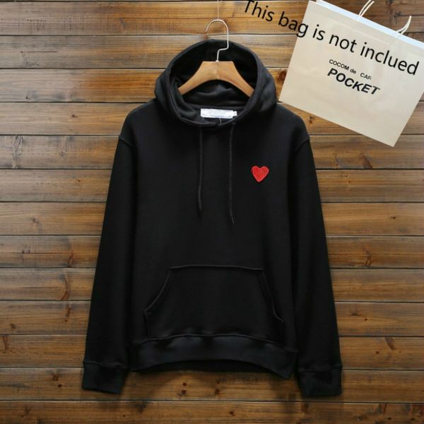 

2020 hoodies for men autumn mens hoodie sweatshirt loose style fashion tide winter coat pullover homme clothing with heart embroidery, Black