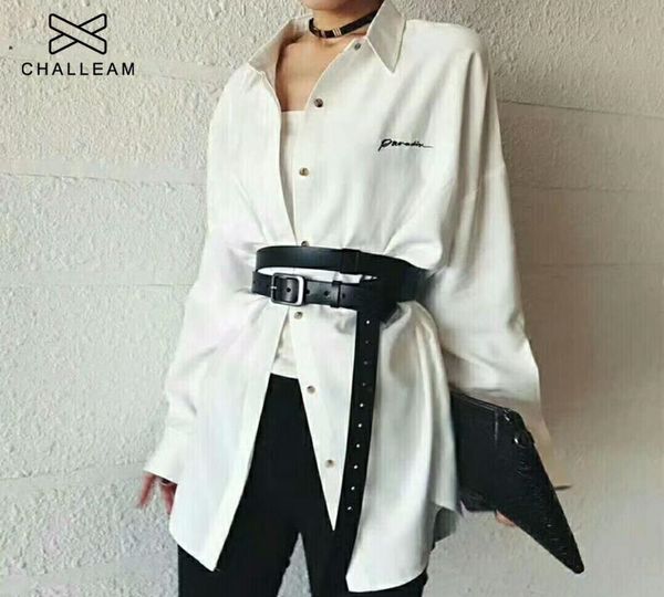 

women genuine leather belts female cowhide ultra long fashion belt ladies cowskin tied two rounds personality waist strap 311 y200501, Black;brown