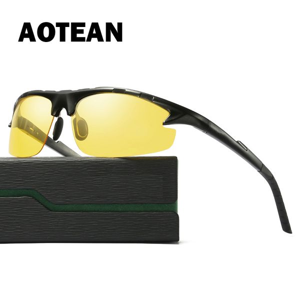 

sunglasses 2021 men's polarized night driving vision goggles for drivers male anti grare uv400 safe eyewear 9123, White;black