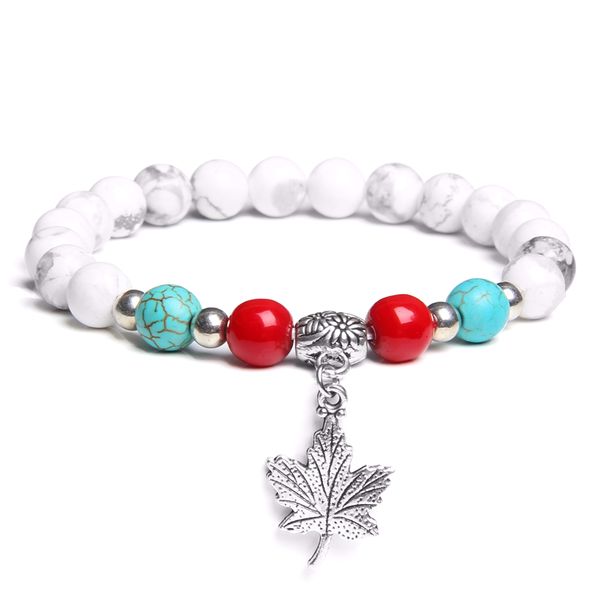 

beaded, strands natural turquoises stone bracelet homme femme charms 8mm men strand beads yoga pendant women bracelets, Black