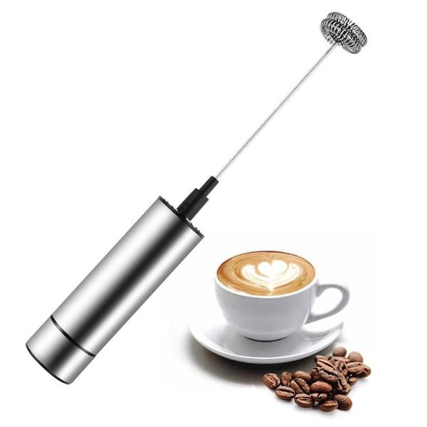 

blender powerful electric milk frother stainless steel fancy coffee double head spring