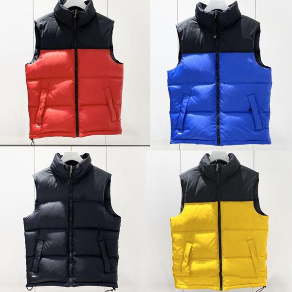 

mens down vests stand collar sleeveless parkas sport style mens casual vest coat mens clothing 5 colors size xs-2xl, Black;white