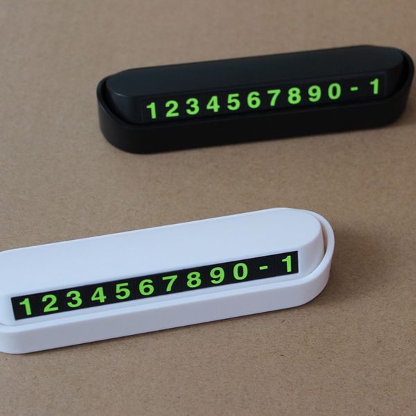 

car temporary parking card phone number card plate telephone number car park sautomobile accessories car-styling 13x2.5cm