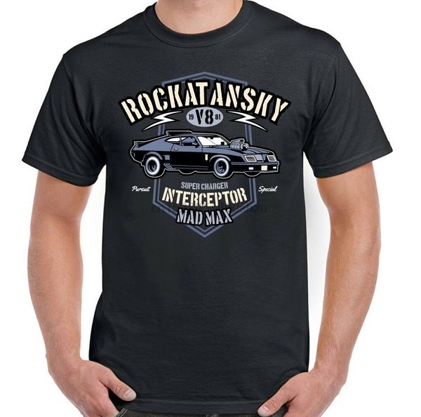 

rockatansky herren mad max inspiriert t-shirt kompressor interceptor auto film