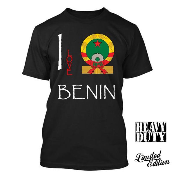

print tees short sleeve o-neck benin i love culture flag t shirt tees men summer style