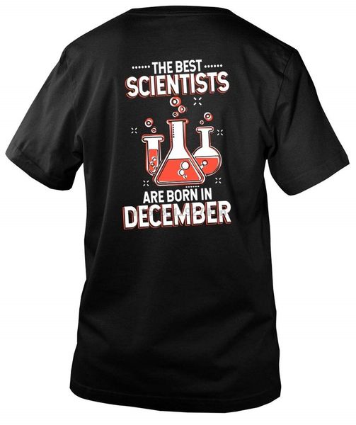 

the scientists are born in december men's v-neck tee i'm a scientist t shirt