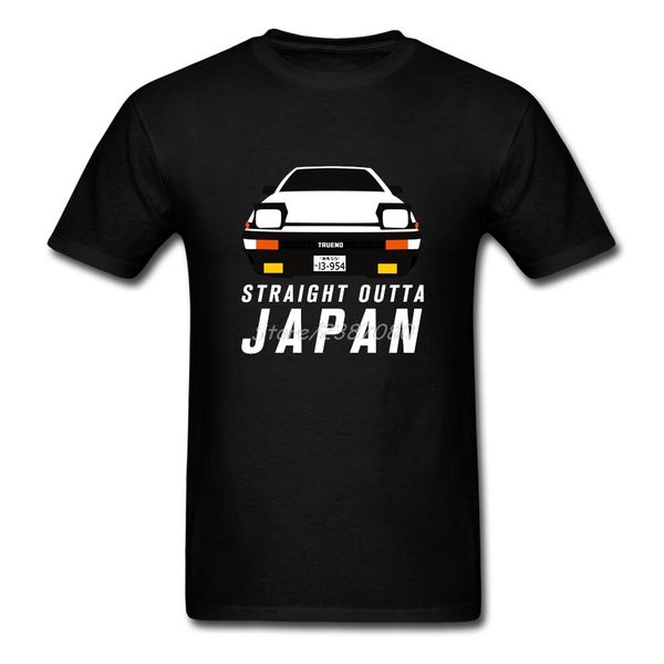 

straight outta japan - ae86 t shirt boyfriend clothes cotton crewneck plus size short sleeve custom initial d funny t-shirts