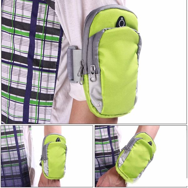 

sports mobile phone arm bag for iphone7 6 plus stylus waterproof nylon universal running phone bag sport arm band case outdoor article bag