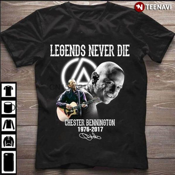 

men t shirt legends never die chester bennington 1976-2017 women tshirts