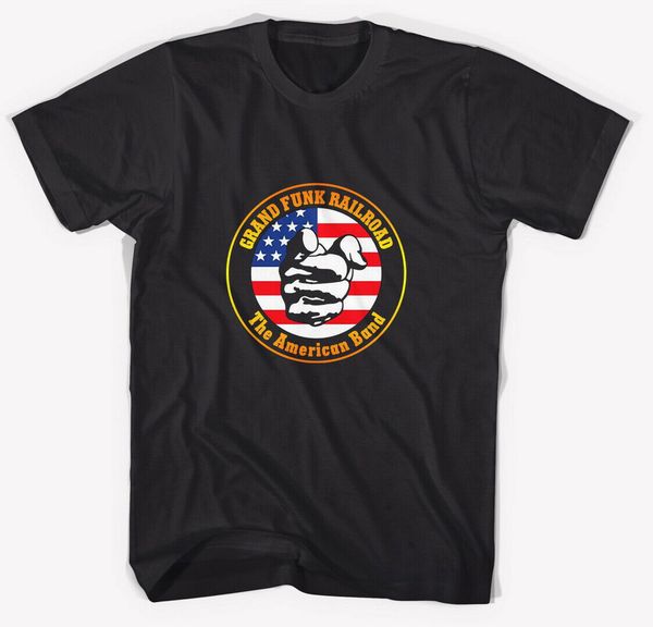 

grand funk railroad tee t shirt tee black all size t-shirt new funny