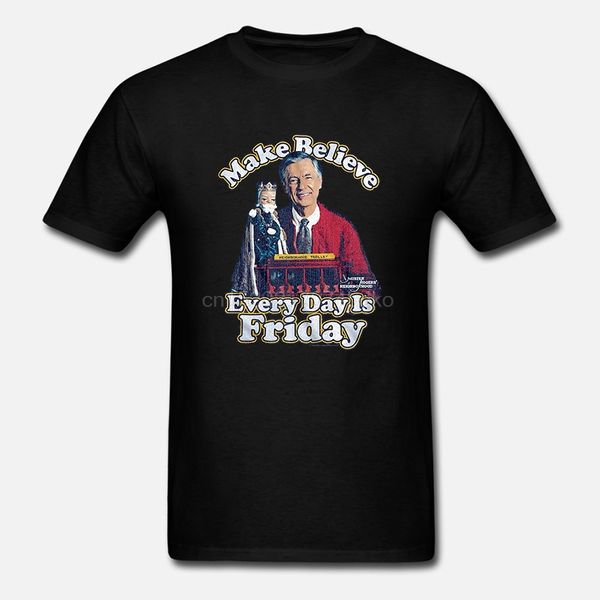 

mr rogers neighborhood kids show make believe every day is friday t shirt