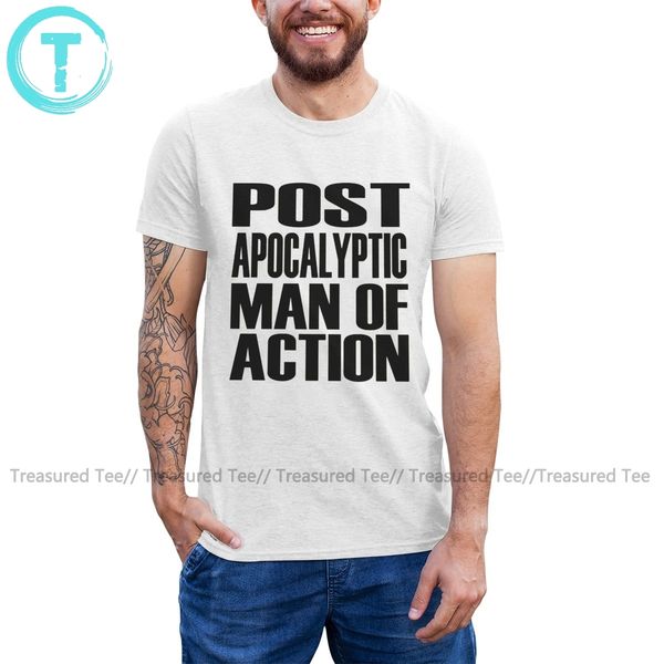 

post apocalyptic t shirt post apocalyptic man of action t-shirt short sleeves awesome tee shirt beach tshirt