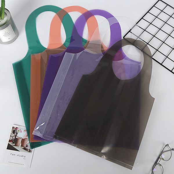 

thickness clothes plastic gift bag with handle plastic shopping bag 10pcs wedding party shopping handle bags for shops