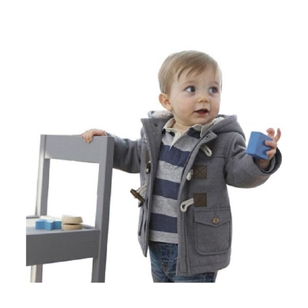 

baby boys jackets coats baby boys fashionl long sleeve outerwear coral velour children zipper hoodies coats, Blue;gray