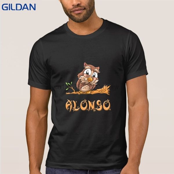 

алонсо сова футболка существо формальная t-shirt для мужчин мужского нового camisetas стильной тенниски хлопок простых мужчины футболочка fa