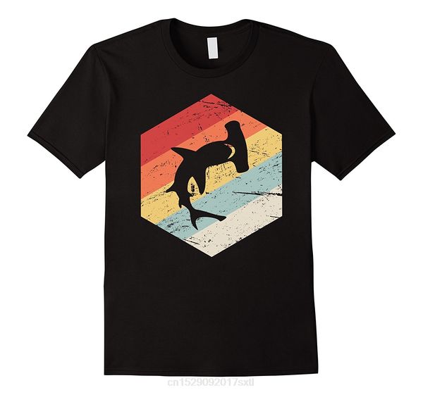 

ретро хаммерхэд акула футболка 0% футболка тройник рубашка битник прохладного o шея топы мода