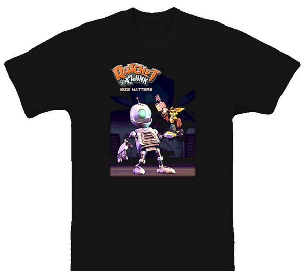 

ratchet clank size matters video game t-shirt loose plus size tee shirt