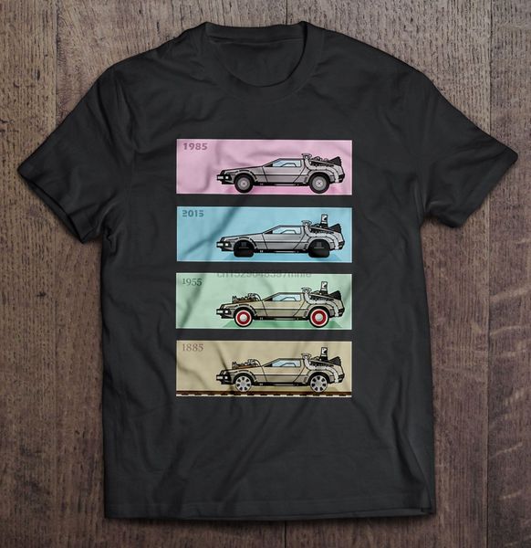 

мужчины футболка back to the future car-the delorean женщина футболка