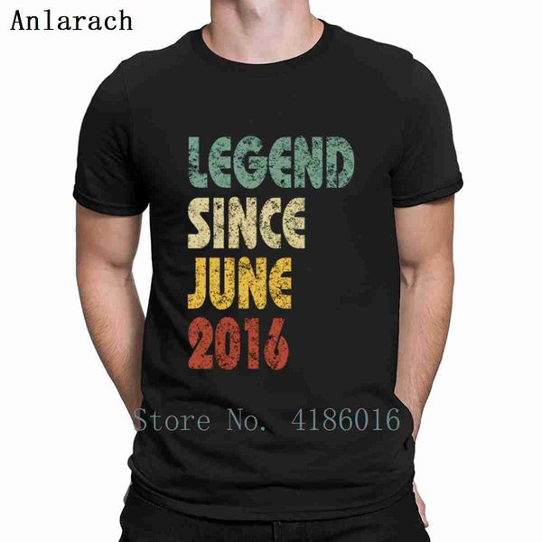 

retro legend since june 2016 funny quote slogan t shirt unique size s-5xl cotton breathable customized spring sunlight shirt