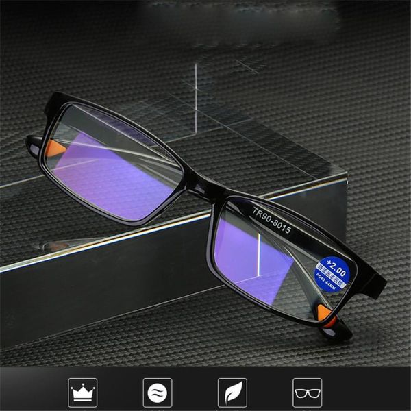

sunglasses iboode tr90 ultralight anti blue-ray reading glasses blue light presbyopic hyperopia eyewear readers +1.5 2.5 3.5, White;black