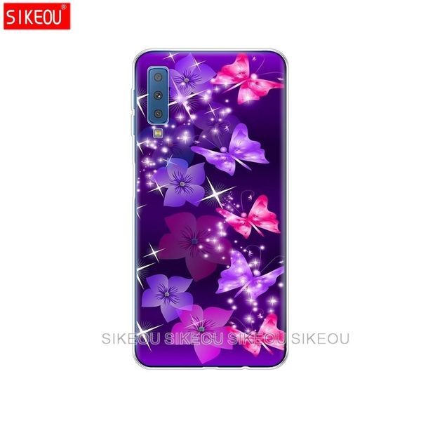 

silicone case for samsung galaxy a7 phone case soft tpu colorful print back cover for samsung a7 a750 a750f 6.0 inch