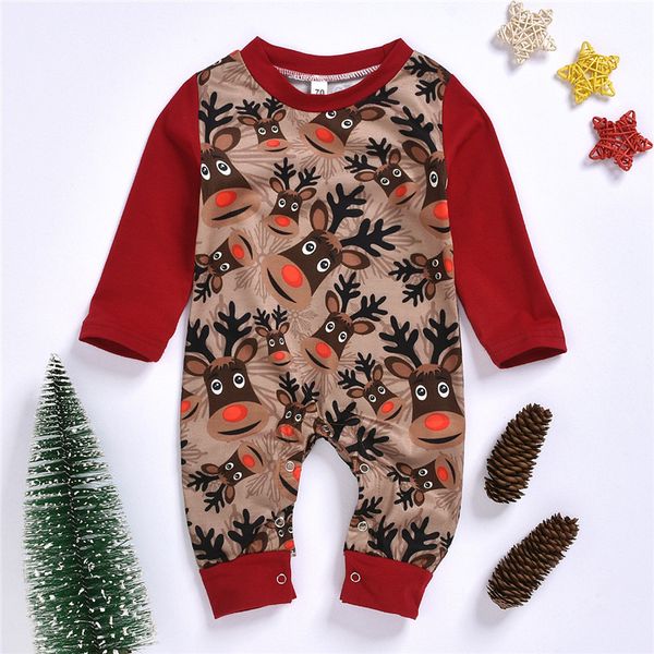 

toddler spring and autumn clothes 2020 fashion newborn baby clothes boys girls christmas jumpsuits popular baby reindeer romper one piece, Blue