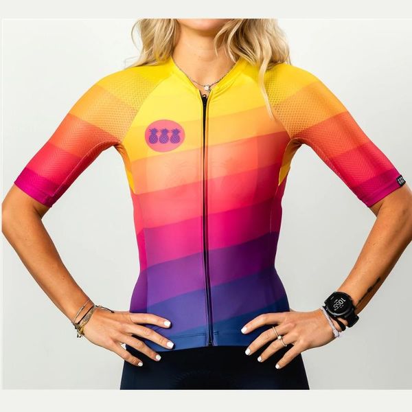 

cycling jersey 2020 tres pinas women summer short sleeve clothing mtb road bike bicycle bicicleta ropa ciclismo mujer maillot, Black;red