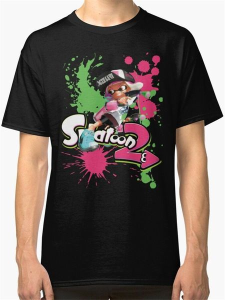 

splatoon 2 мужская майка black новый мужской смешной tee shirt