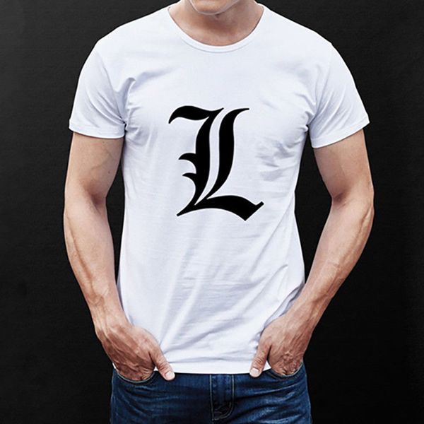 

100% cotton print mens summer tees anime death note cotton t shirt print short sleeve t-shirt size xxs-4xl tee shirt