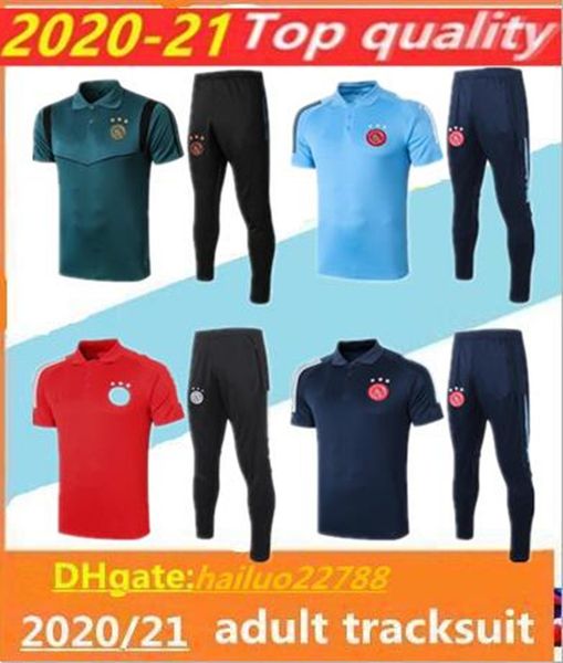 

2020 2021 afc ajax soccer jersey polo shirts ajax tadic promes ziyech short sleeve maillots de football training suit sets s-2xl, Black;yellow