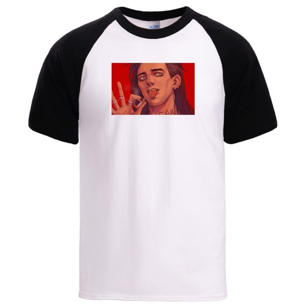 

sally face mens t shirts 2020 spring summer short sleeve sportswear tshirt man high qaulity cotton raglan tshirt man workout top