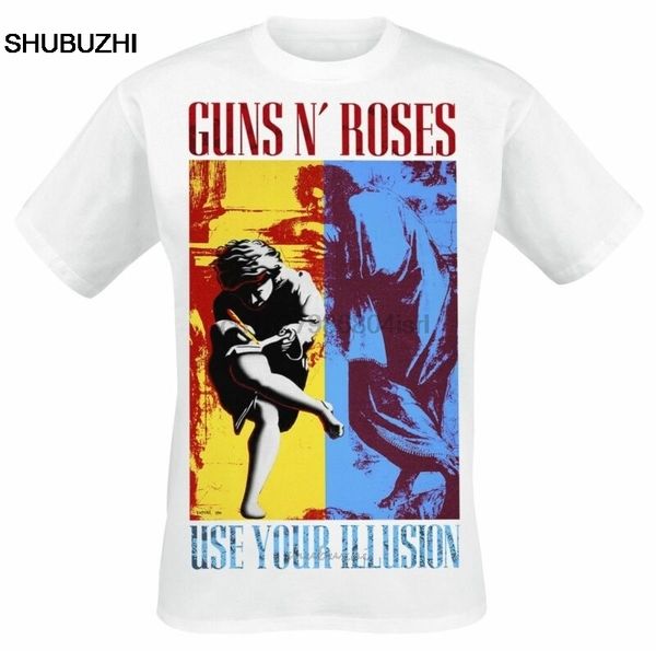 

guns n roses use your illusion t-shirt белого мужчину бренд teeshirt мужчины хлопок лето тенниска
