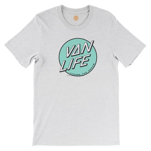 

vanlife cruz logo t-shirt van love campervan living the dream men t shirt