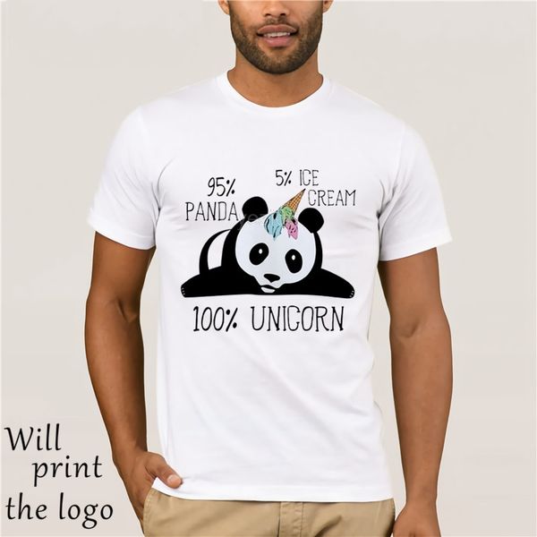 

panda 100% unicorn смешной подарок pandicorn футболки мужчин унисекс женщин