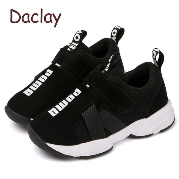 

shoes kids boys girls casual mesh sneakers breathable soft soled running sports toddler boys sneakers, Black