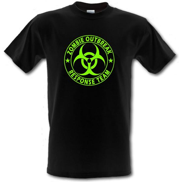 

zombie outbreak response team funny horror cotton t-shirt 100% cotton short sleeve o-neck tee shirts hip hop t shirts