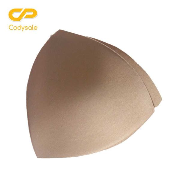

codysale chest pads women insert sponge triangle pad fits for bras breathable pads insert fresh sponge breast 5 pcs/lot, Black;white