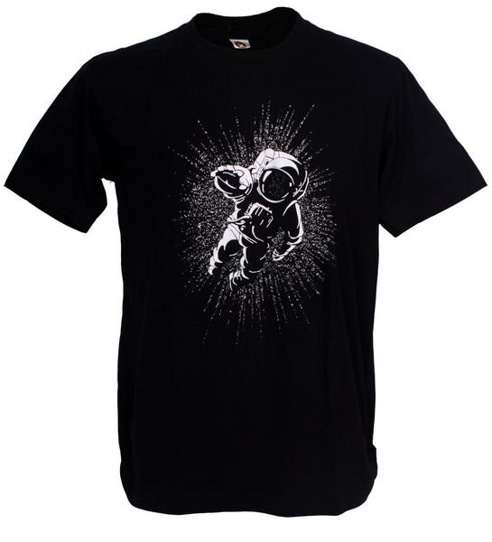 

печать тройники с коротким рукавом o-образным вырезом астронавт новое поколение horizons pluto вселенная бэнкси graphic art man t-shirt men