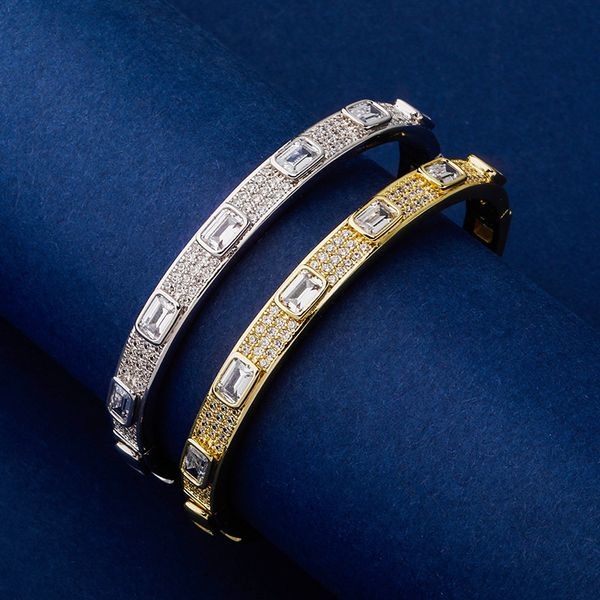 

new charm women bracelet gold plated cz diamond bangle bracelet for girls women for party wedding nice gift, Black