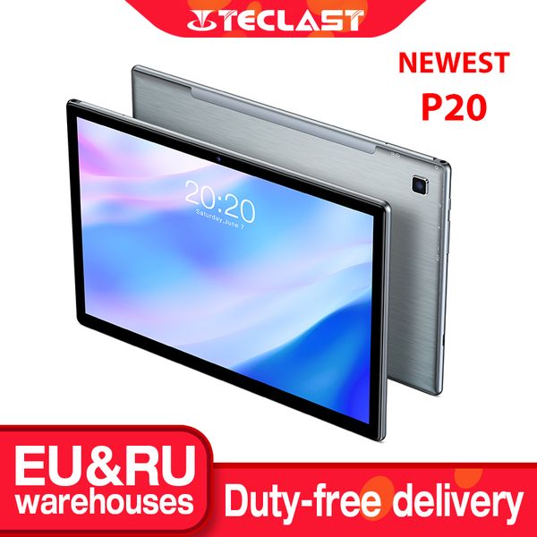 

teclast p20 10.1" android 10.0 tablet 2gb ram 32gb rom octa core 4g network ai speed-up tablets pc dual camera 6000mah