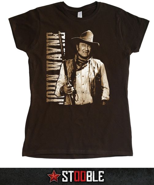 

john wayne cowboy ladies t-shirt - direct from stockist(12