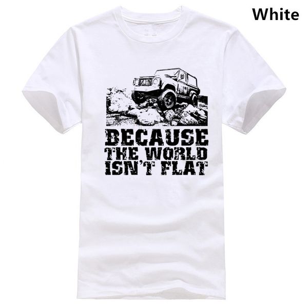 

потому что мир не плоский mens смешная футболка 4x4 90 110 defender svx лэнди