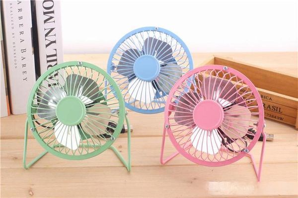 

usb small fan aluminum leaf usb iron art office computer portable
