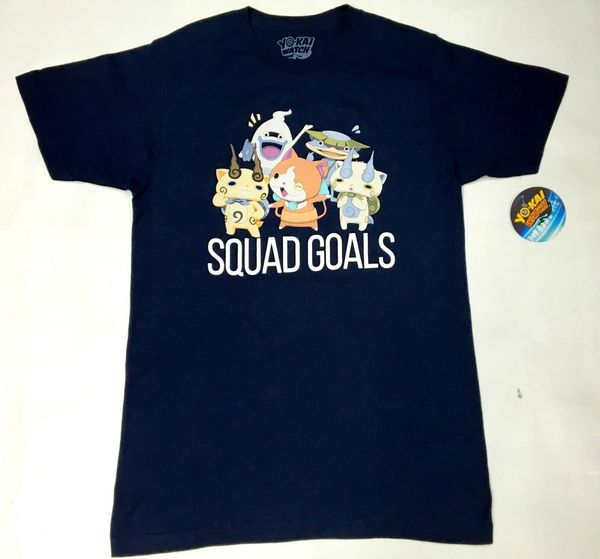 

anime yo-kai yokai watch squad goals t-shirt nwt 100% authentic