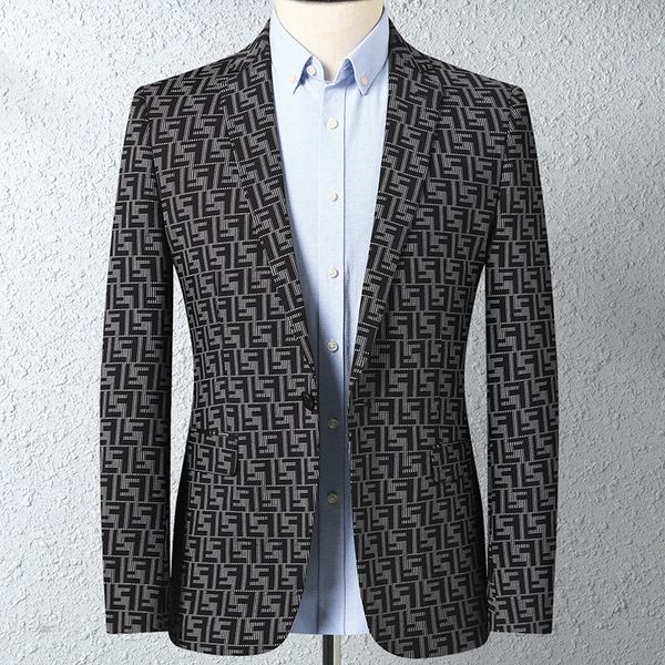 

new spring suit jacket men handsome large single breasted casual autumn youth blazer men plus size m  xl 2xl 3xl, White;black