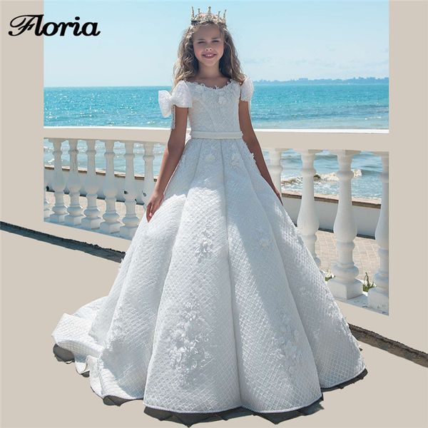 

принцесса белый цветок девочки платья для свадьбы vestidos daminha бисероплетение девушки pageant платья первое причастие платья для девочек, Red;yellow